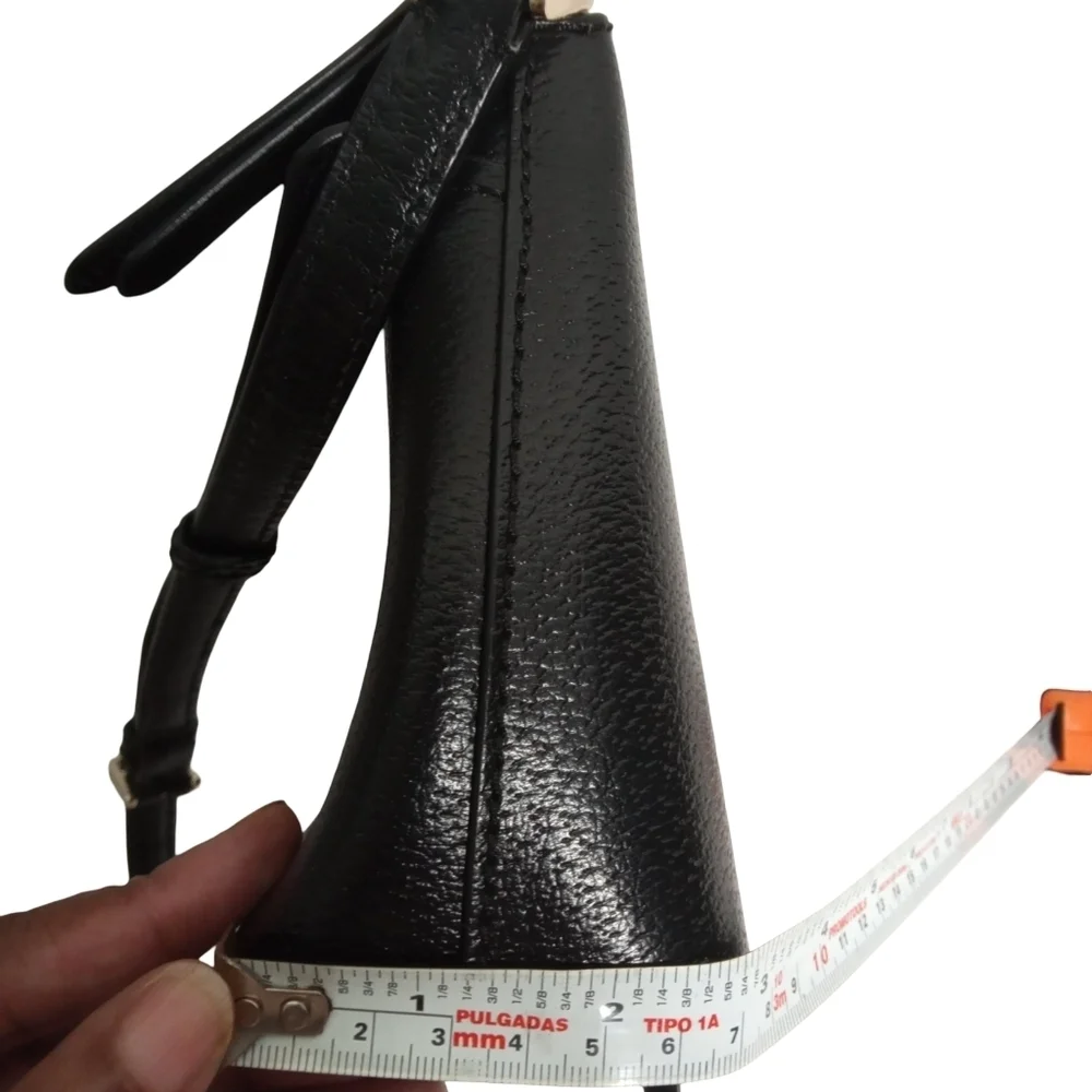 Kate Spade Jeanne Black Leather Adjustable Strap Gold Hardware Crossbody Bag